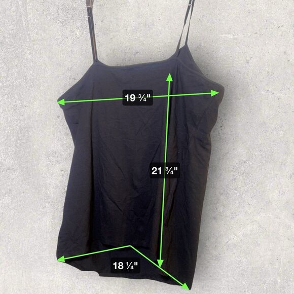 SO Women’s Size 3x Fitted Black Perfect Cami Spaghetti Strap Sleeveless … - Picture 7 of 8